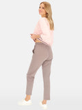 Pantalon Élégant Gris 53%Viscose