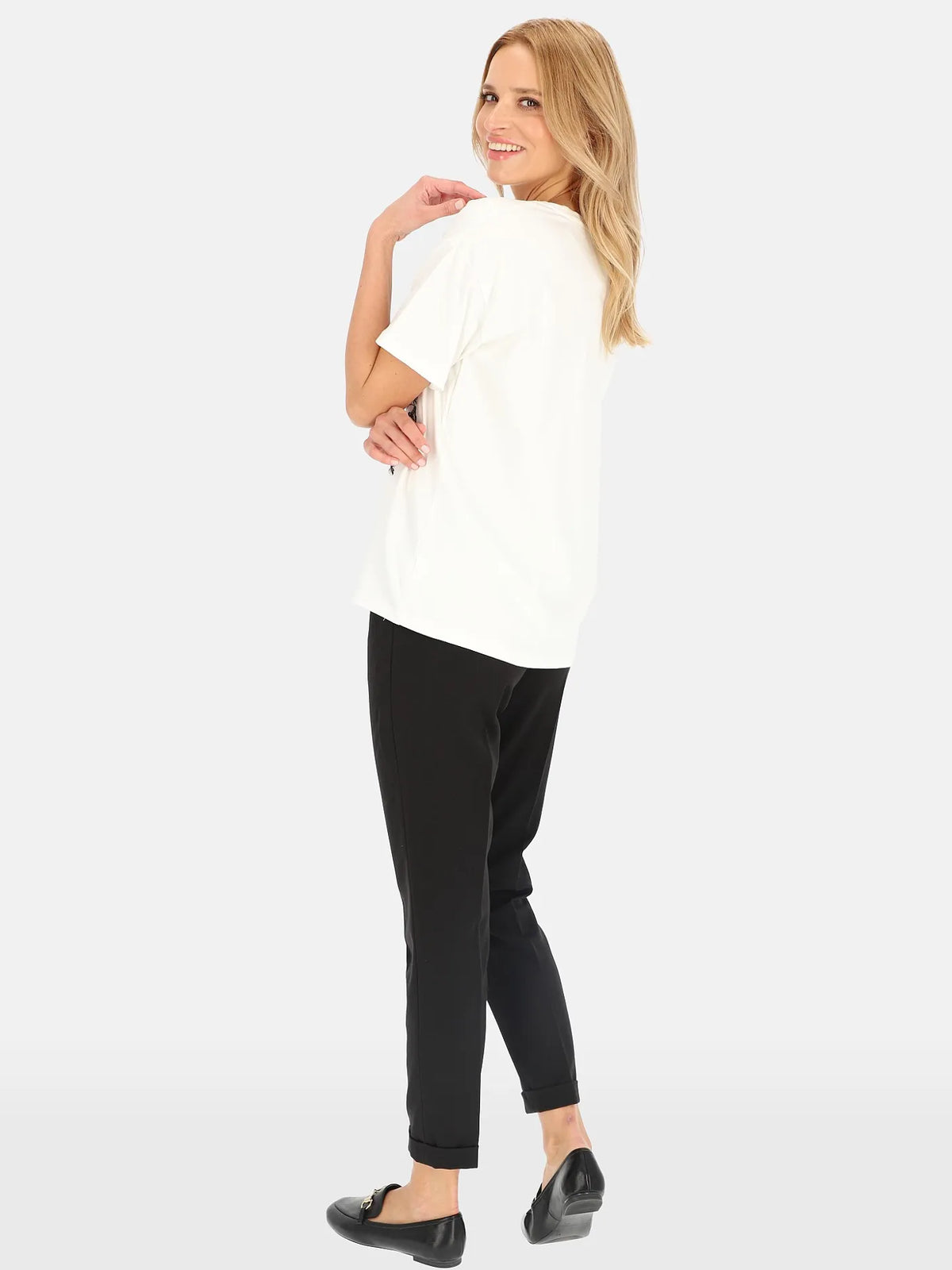 T-shirt Blanc Papillon 90%Coton