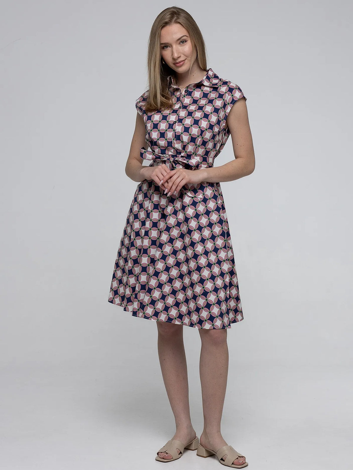 Robe Midi Évasée 98%Coton