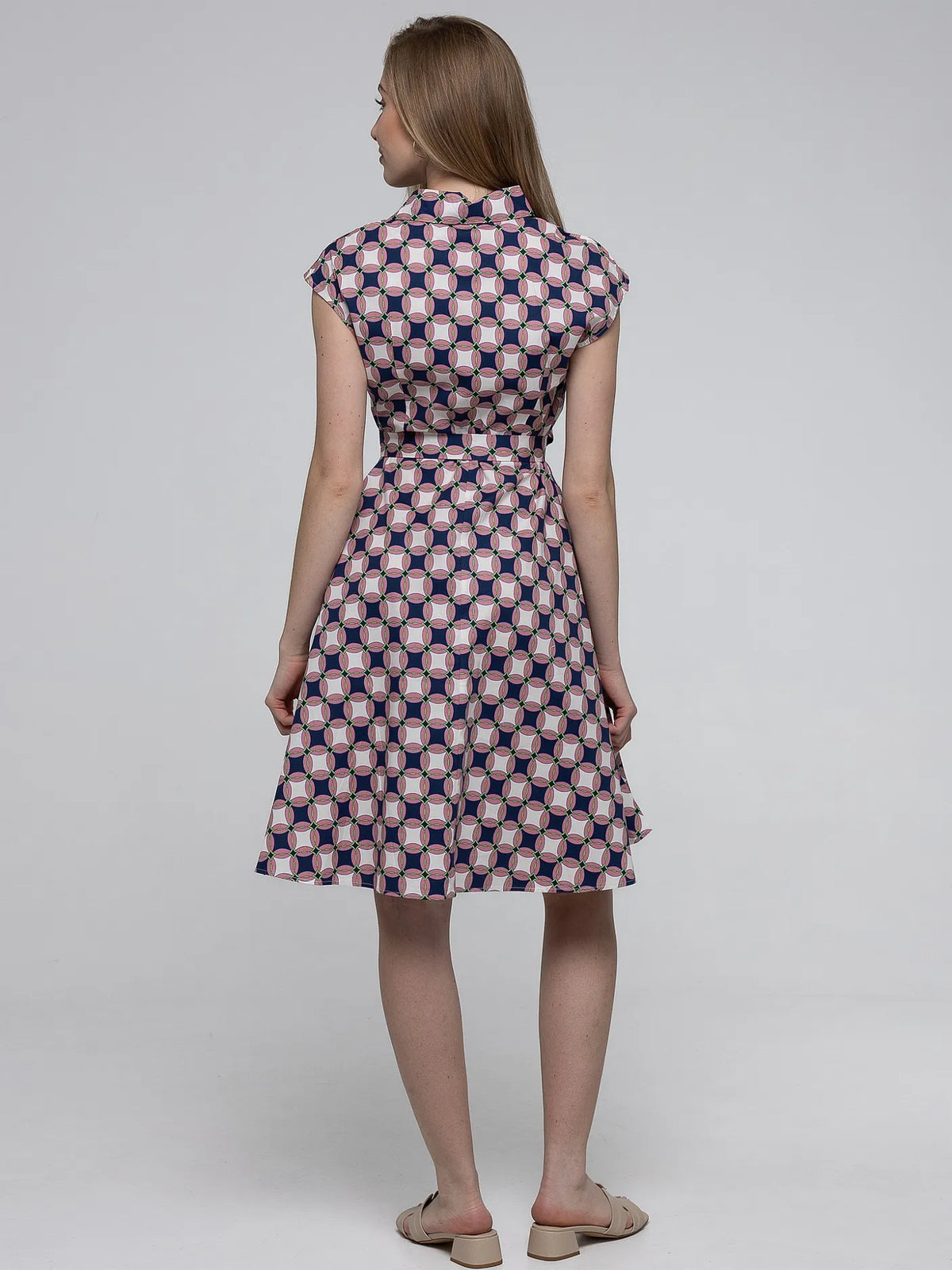 Robe Midi Évasée 98%Coton