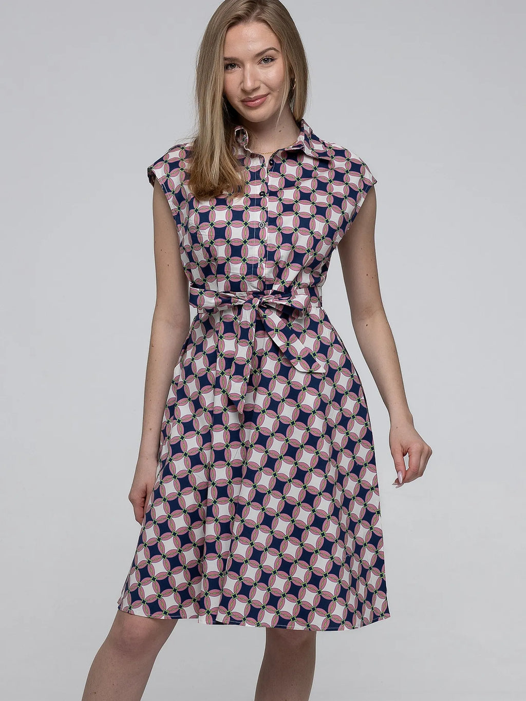 Robe Midi Évasée 98%Coton