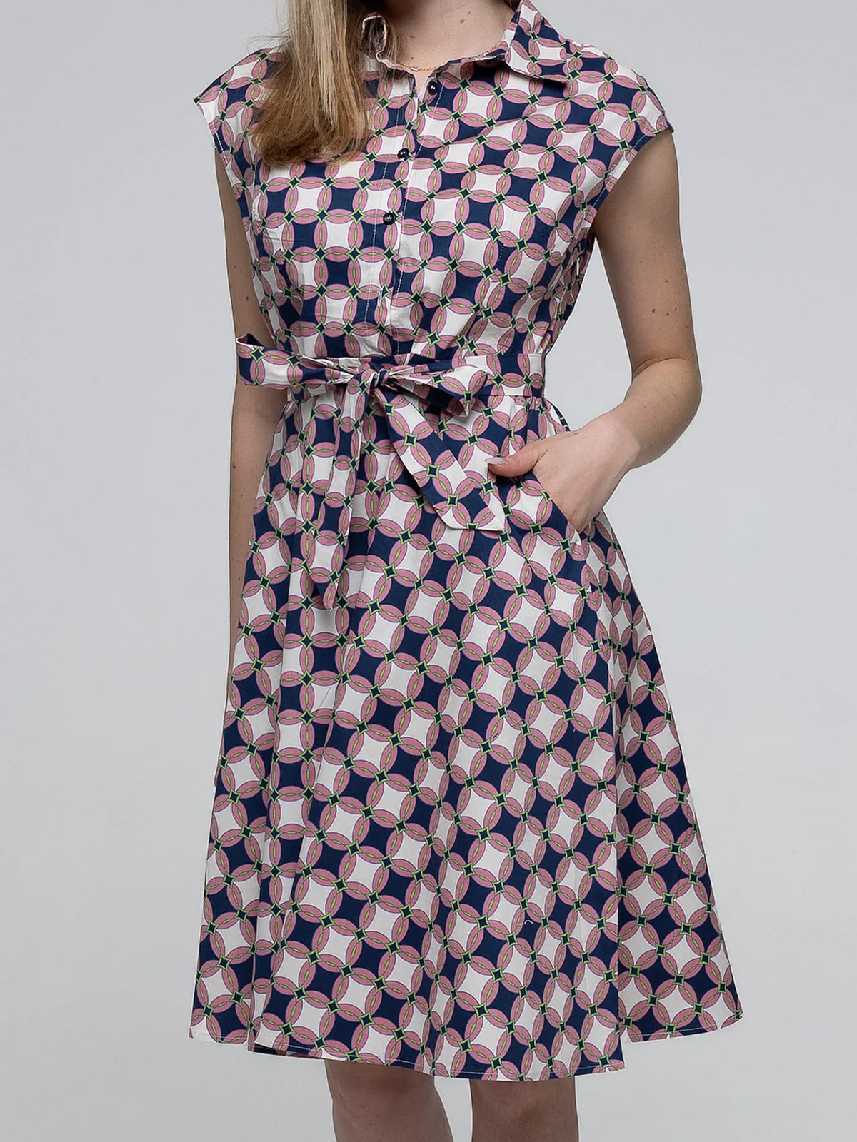 Robe Midi Évasée 98%Coton